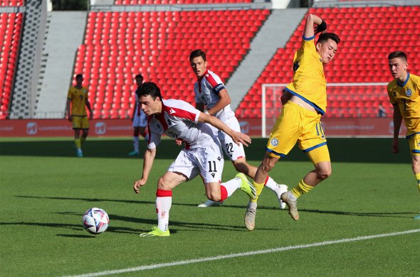 20-წლამდეთა ნაკრებმა ყაზახეთი 2-1 დაამარცხა