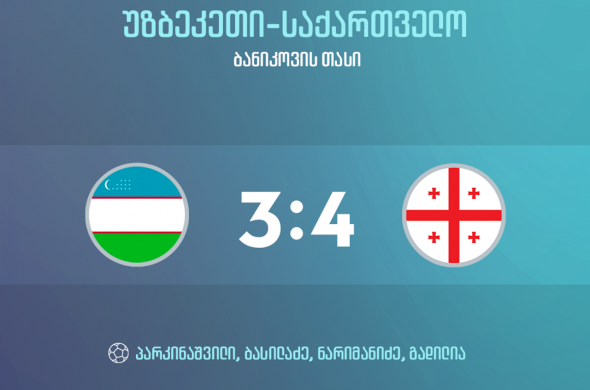 საქართველოს 17-წლამდე ნაკრებმა უზბეკეთის ნაკრები დაამარცხა საქართველოს 17-წლამდე ნაკრებმა უზბეკეთის ნაკრები დაამარცხა