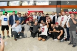 ლაშა ბექაურსა და ქართველი ოლიმპიელების პირველ ნაკადს თბილისის აეროპორტში ასობით გულშემატკივარი დახვდა